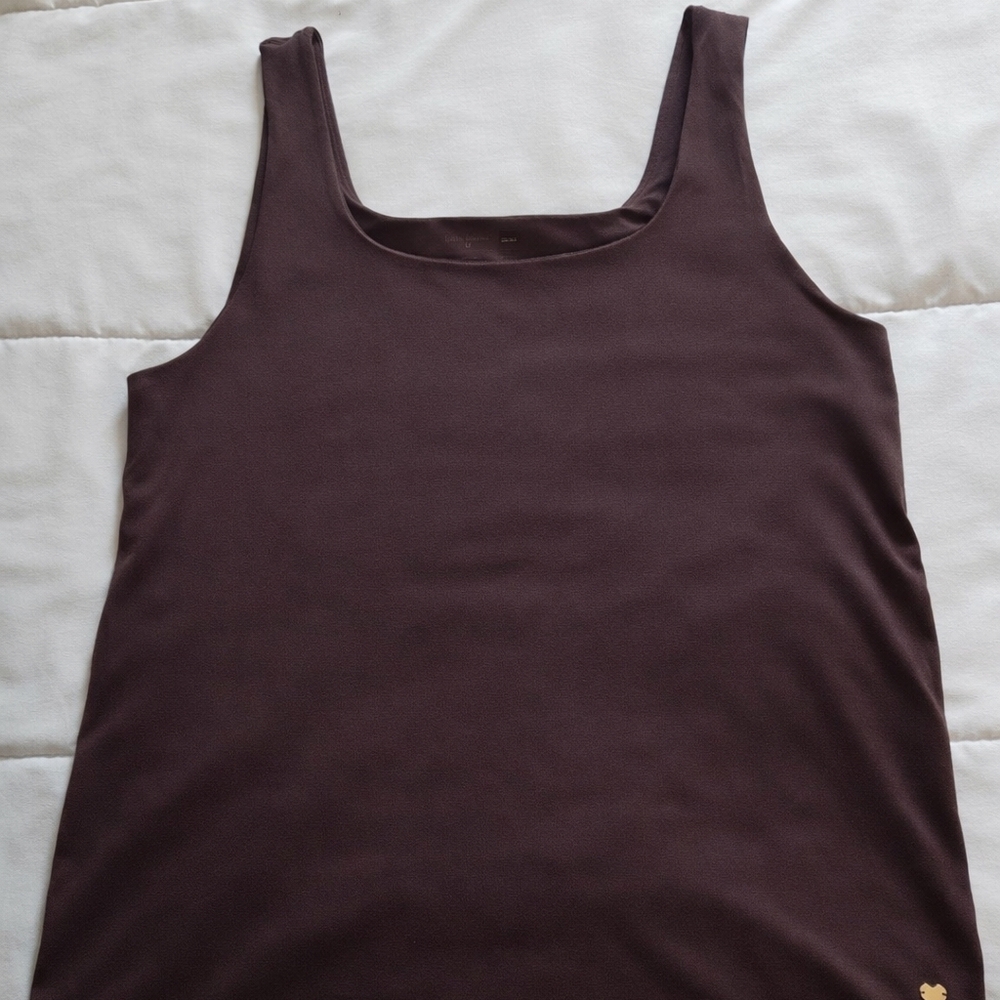 kathy ireland Women's Scoop Neck Tank Top - Dark Brown